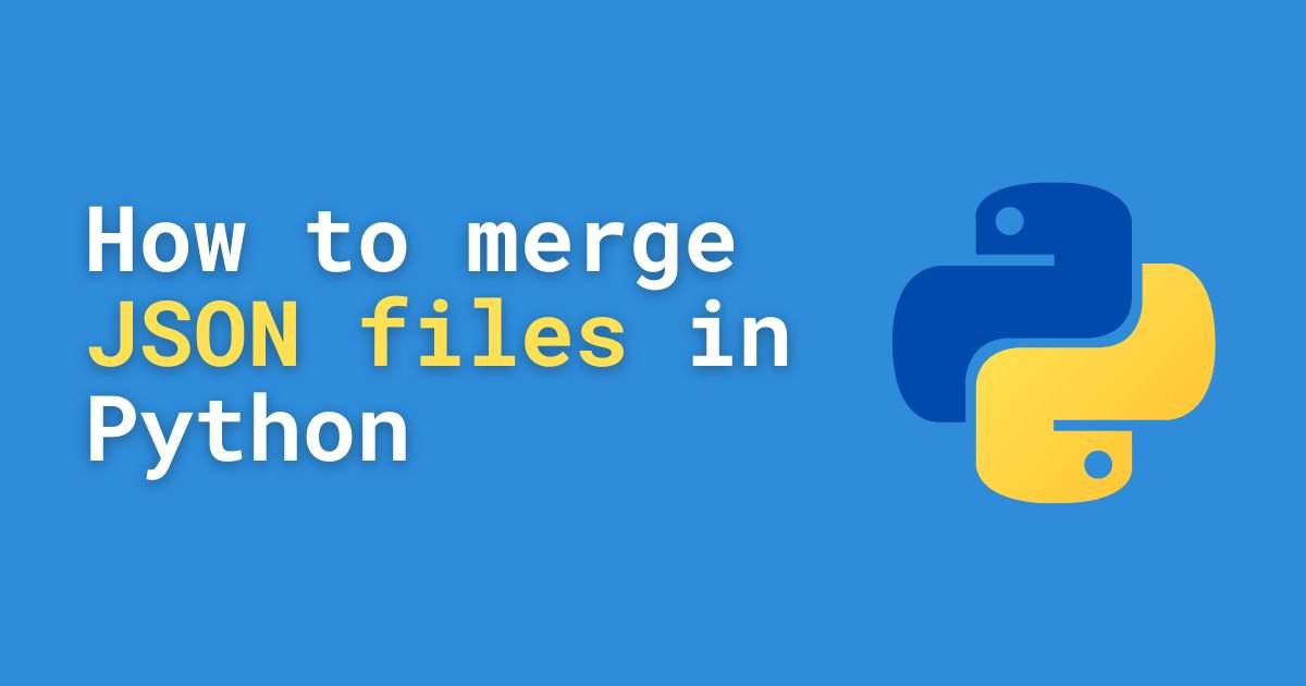 merge json files in python